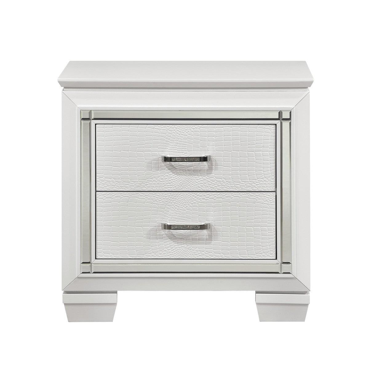 Allura 5 Piece Queen Bedroom Set In White - 1916W - 1 - 5 | Homelegance | Home Elegance USA