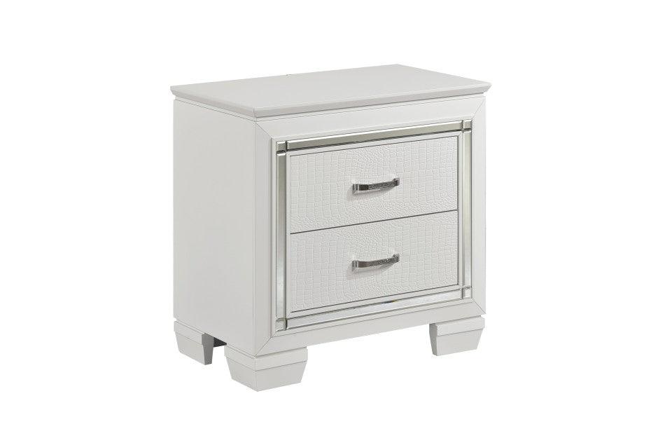 Allura 4 Piece White Queen Bedroom Set 1916 - 1 - 4W | Homelegance | Home Elegance USA