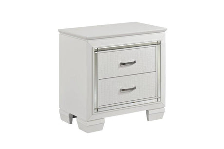 Allura 4 Piece White Queen Bedroom Set 1916-1-4W | Homelegance
