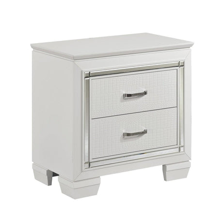 Allura 4 Piece Eastern King Bedroom Set In White 1916Kw-1Ek-4 | Homelegance