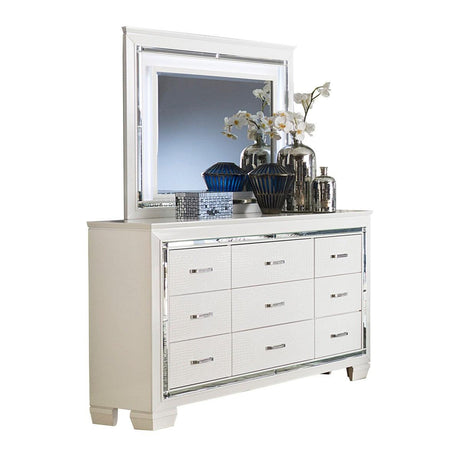 Allura 4 Piece Queen Bedroom Set In White -1916W-1-4 | Homelegance