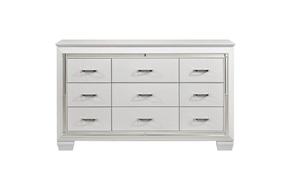 Allura 4 Piece White Queen Bedroom Set 1916 - 1 - 4W | Homelegance | Home Elegance USA