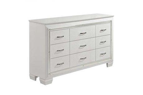 Allura 4 Piece White Queen Bedroom Set 1916-1-4W | Homelegance