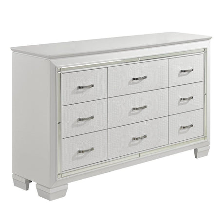 Allura 4 Piece Queen Bedroom Set In White -1916W-1-4 | Homelegance