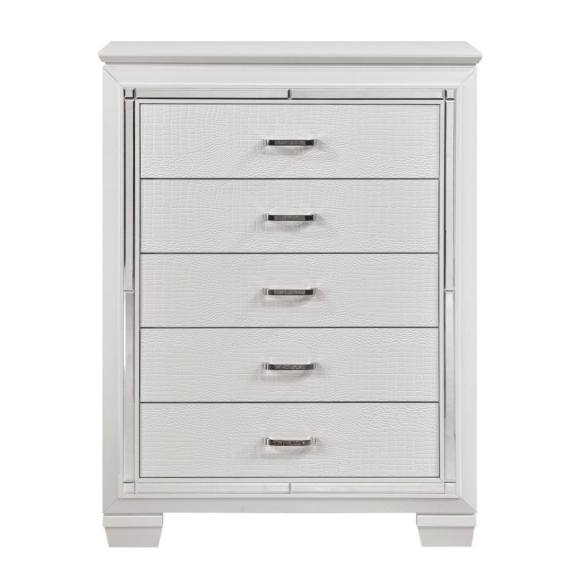 Allura 5 Piece Queen Bedroom Set In White 1916W - 1 - 9 | Homelegance | Home Elegance USA