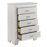 Allura 5 Piece Queen Bedroom Set In White - 1916W - 1 - 5 | Homelegance | Home Elegance USA