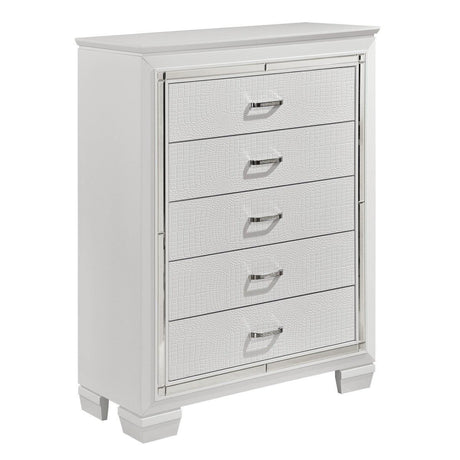 Allura 4 Piece Queen Bedroom Set In White -1916W-1-4 | Homelegance