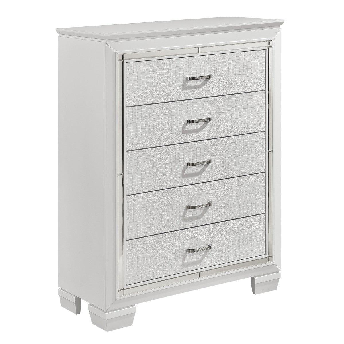 Allura 5 Piece Queen Bedroom Set In White - 1916W - 1 - 5 | Homelegance | Home Elegance USA