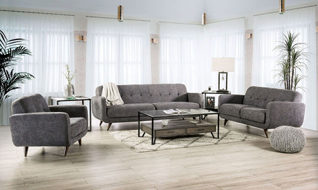 Siegen - Sofa & Loveseat - Gray - Home Elegance USA