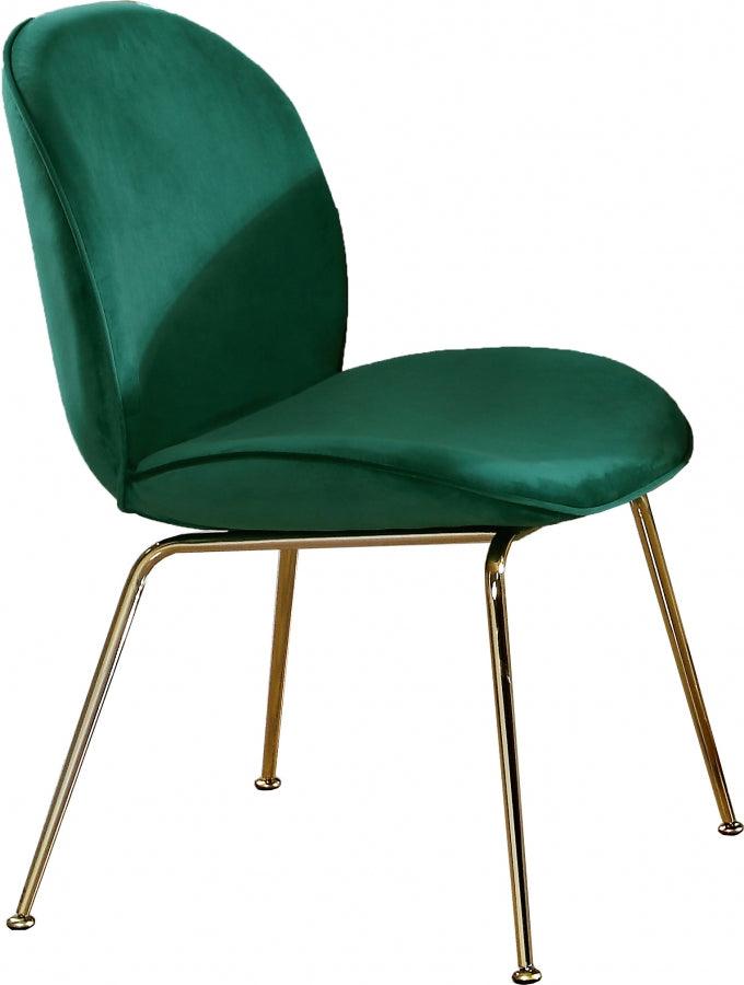 Meridian Furniture - Paris Velvet Dining Chair Set Of 2 In Green - 785Green-C