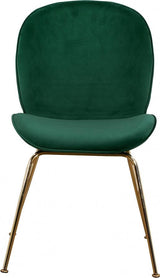 Meridian Furniture - Paris Velvet Dining Chair Set Of 2 In Green - 785Green-C