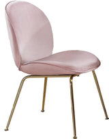 Meridian Furniture - Paris Velvet Dining Chair Set Of 2 In Pink - 785Pink-C