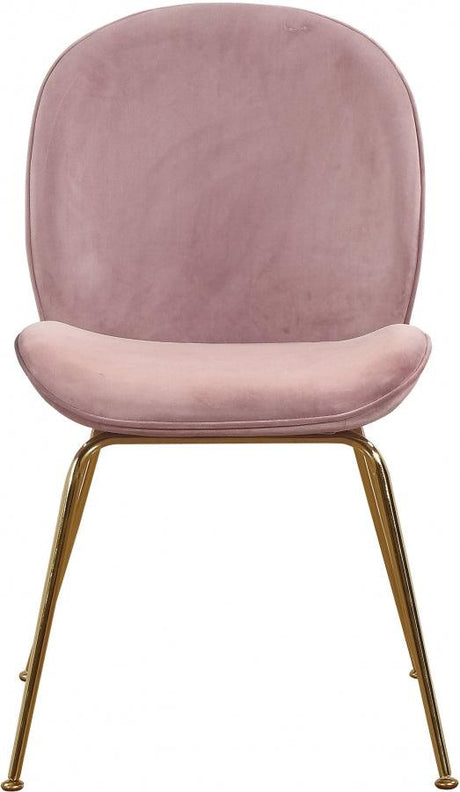 Meridian Furniture - Paris Velvet Dining Chair Set Of 2 In Pink - 785Pink-C