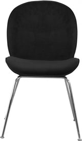 Meridian Furniture - Paris Velvet Dining Chair Set Of 2 In Black - 786Black-C