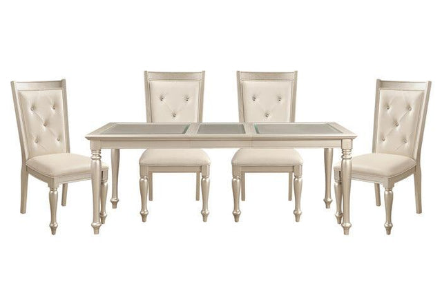 Homelegance - Celandine Pearl 5 Piece Dining Table Set - 1928-78-5