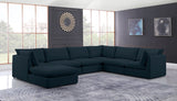 Mackenzie - Modular Sectional 7 Piece - Navy - Home Elegance USA