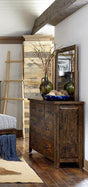 Jerrick Dresser With Mirror In Burnished Brown | Homelegance