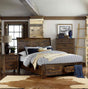 Jerrick 3 Piece Eastern King Platform With Storage Bedroom Set In Burnished Brown 1957K-1Ek-3Set | Homelegance