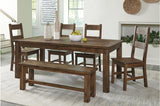 Homelegance - Jerrick 6 Piece Dining Room Set In Brown - 1957-79-6Set