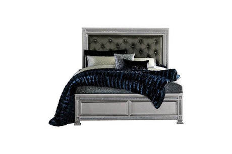 Bevelle Eastern King Bed In Silver 1958K - 1Ek* | Homelegance | Home Elegance USA