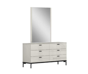 Bella Dresser With Mirror In Grey - 19778-Dm | J&M