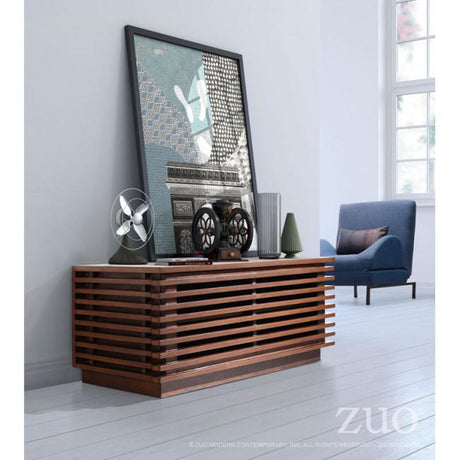 Zuo Linea Tv Stand Walnut