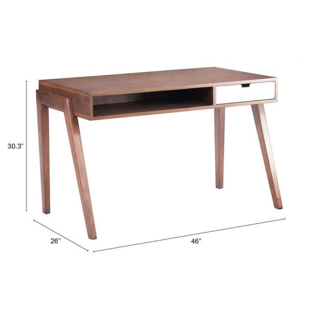 Zuo Linea Desk Walnut