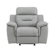 Global United  Modern Reclining Leather Air Upholstered Chair