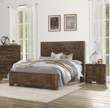 Homelegance - Jocelyn 3 Piece Queen Bedroom Set In Rustic Brown - 1509-1-3Set