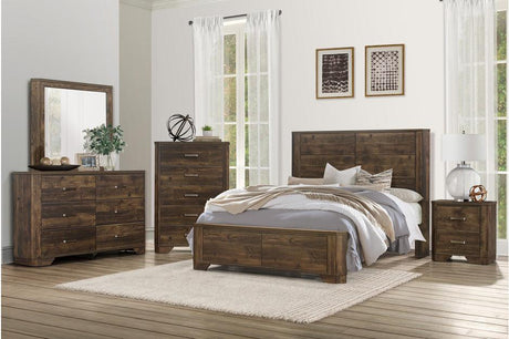 Homelegance - Jocelyn 6 Piece Queen Bedroom Set In Rustic Brown - 1509-1-6Set