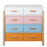 The colorful  free combination cabinet  DRESSER CABINET BAR CABINET, storge cabinet, lockers,Solid woodhandle, can be placed in the living room, bedroom, dining room  color White, blue orange Pink - Home Elegance USA