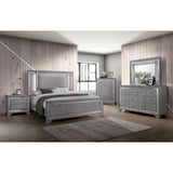 Alanis - 4 Piece Queen Bedroom Set - Light Gray - Home Elegance USA