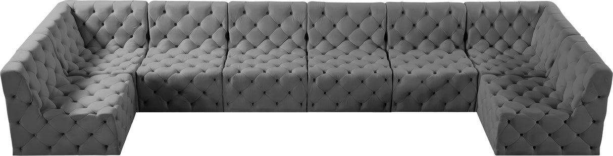 Tuft - Modular Sectional 8 Piece - Gray - Modern & Contemporary - Home Elegance USA