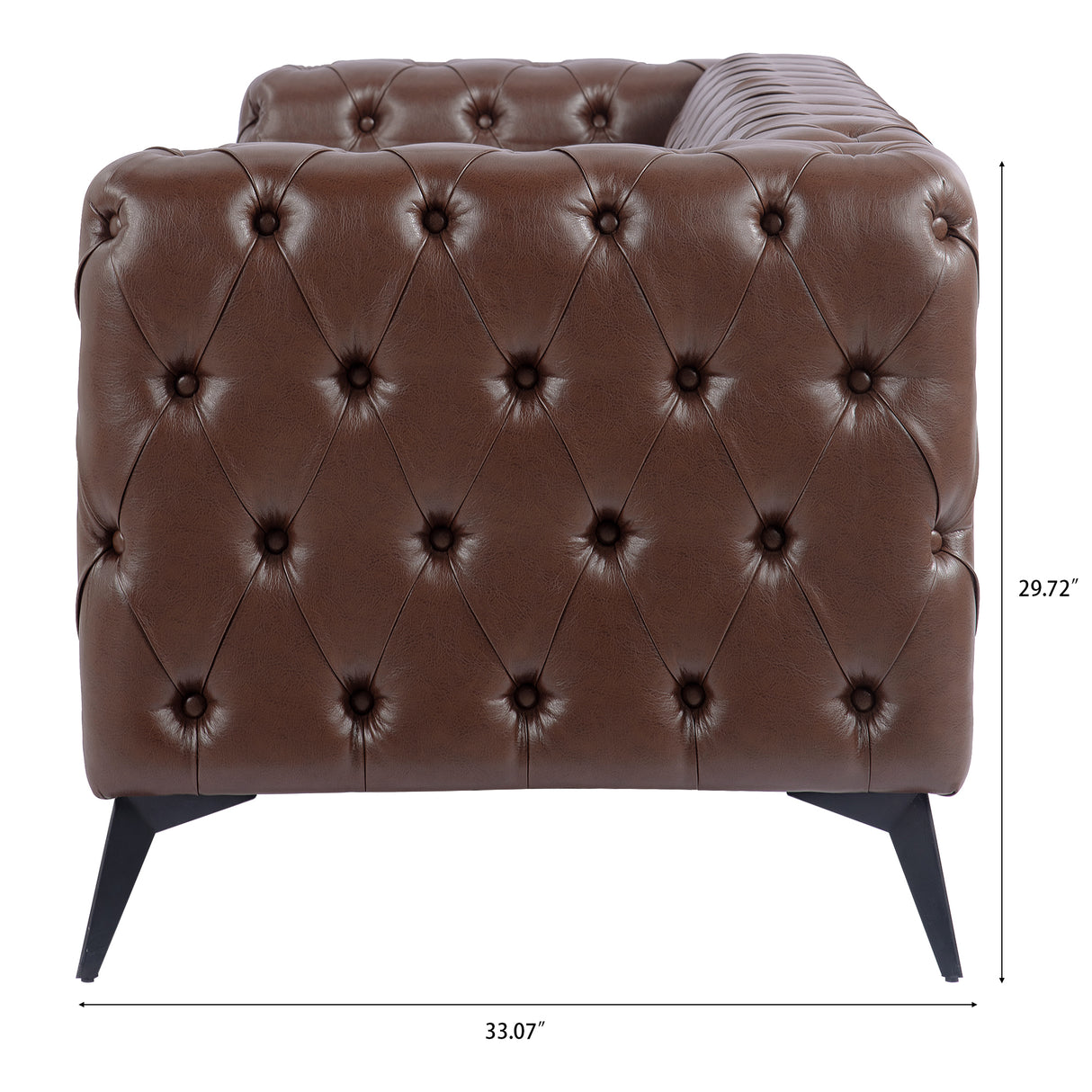 84.06Inch Width Traditional Square Arm removable cushion 3 seater Sofa - W68041370 - image - 14