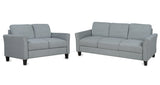 Living Room Furniture Loveseat Sofa and 3-seat  sofa (Gray) Home Elegance USA