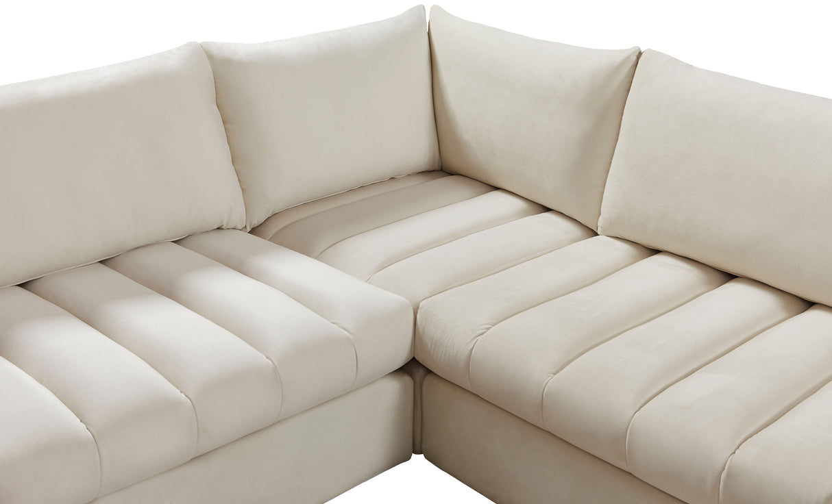 Jacob - Modular Sectional 6 Piece - Cream - Home Elegance USA