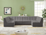 Relax - Modular Sectional 6 Piece - Gray - Home Elegance USA