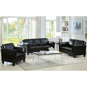 Pierre - Sofa & Love Seat & Chair - Black