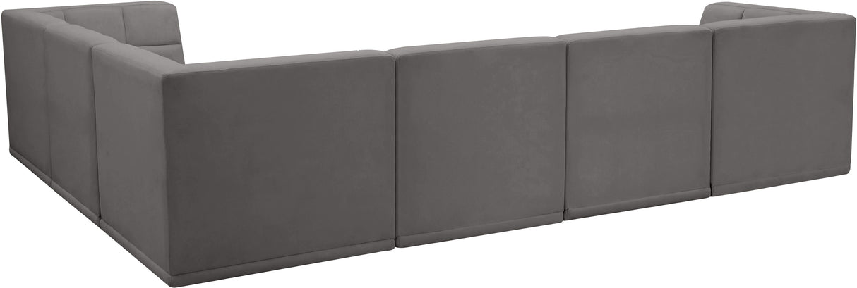 Relax - Modular Sectional 6 Piece - Gray - Fabric - Home Elegance USA