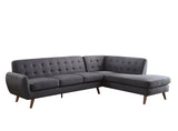 Acme - Sectional Sofa - Gray PU - 54465 - Home Elegance USA - 1