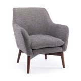 Parkton Accent Chair in Performance Fabric - Ashen Grey - Home Elegance USA