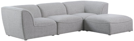 Miramar - Modular Sectional 4 Piece - Gray - Fabric - Home Elegance USA