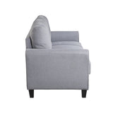 Modern Living Room Sofa Set Linen Upholstered Couch Furniture for Home or Office ,Light Grey-Blue,(1+2 Seat,Old Sku:SG000365AAA) Home Elegance USA