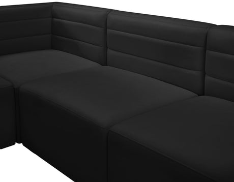 Quincy - Modular Sectional - Black - Fabric - Modern & Contemporary - Home Elegance USA