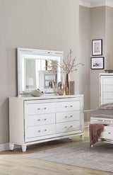 Homelegance - Tamsin Dresser With Mirror In White - 1616W-6