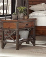 Homelegance - Holverson Brown Milk Crate 3 Piece Eastern King Sleigh Bedroom Set - 1715K-1Ek-3