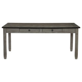 Casual Dining Two-Tone Finish Dining Table of 6 Drawers Rectangular Shape Wooden Furniture - Home Elegance USA
