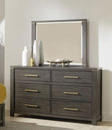 Homelegance - Scarlett Dresser And Mirror In Brownish Gray - 1555-Dm