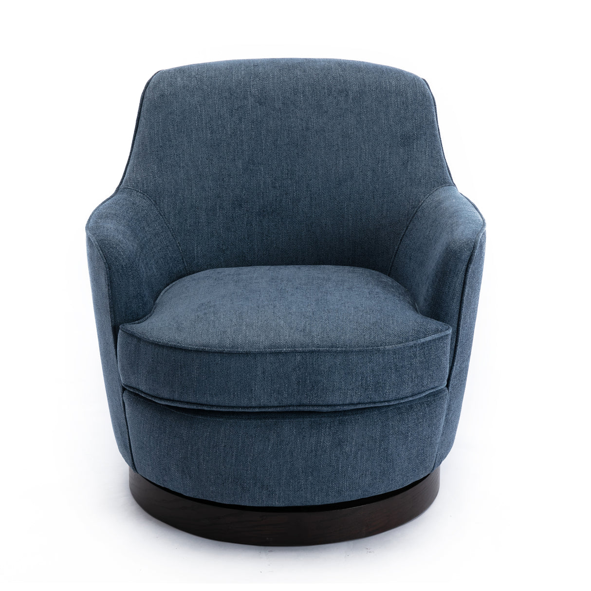 Richfield Cadet Blue Wood Base Swivel Chair - Home Elegance USA