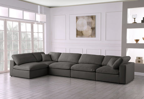 Plush - Cloud Modular Sectional 5 Piece - Grey - Home Elegance USA